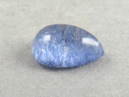 Dumortierite in Quartz Rectangular Cabochon Gem | 14x10 mm | Natural Gemstone from Brazil | 6.11 carats | QU545 - Quartz, Dumortierite - GemEnthusiast