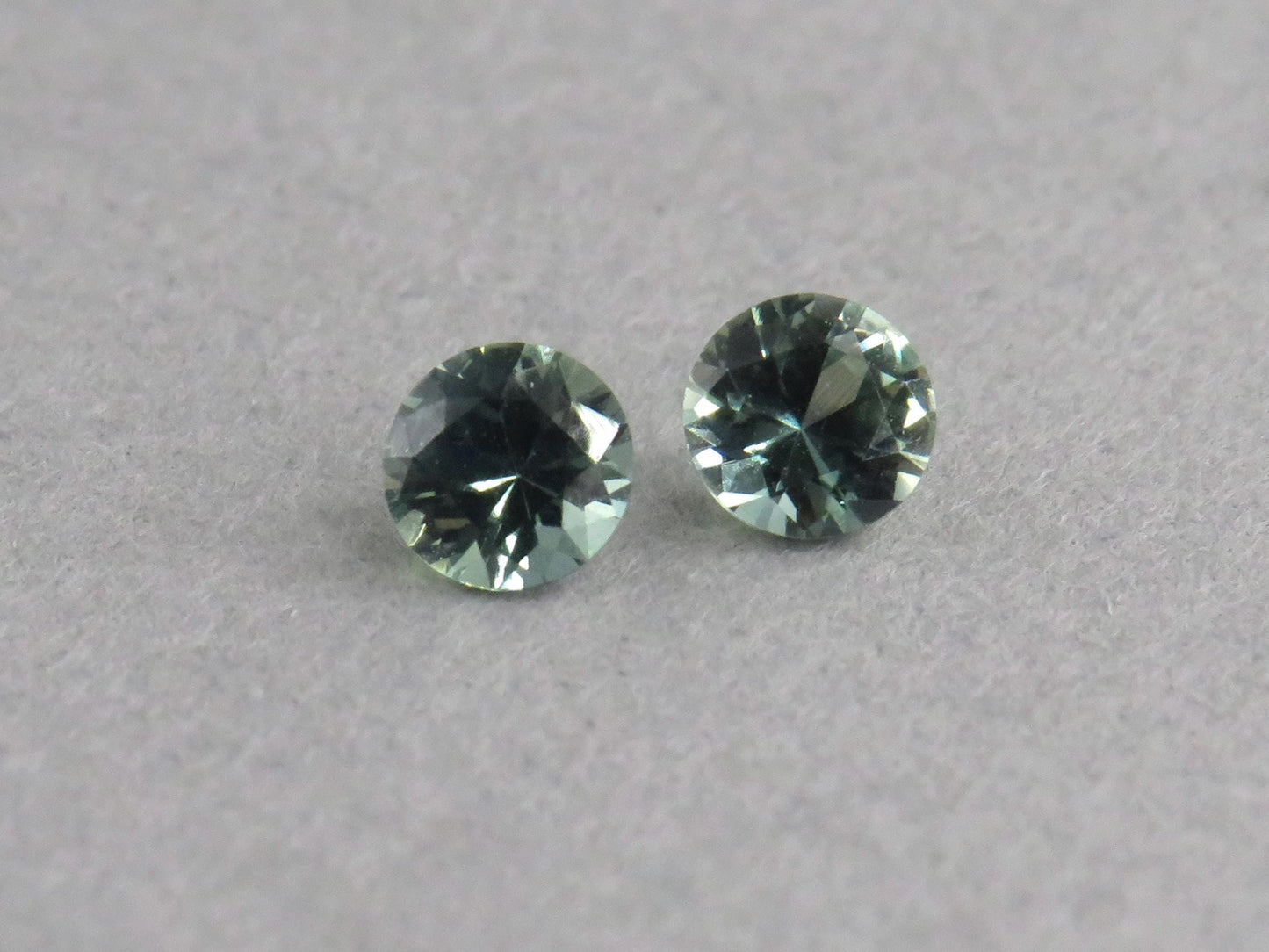 Blue Teal Sapphire Pair | 3.5mm Round Gemstone | Madagascar | SF129 - Sapphire - GemEnthusiast