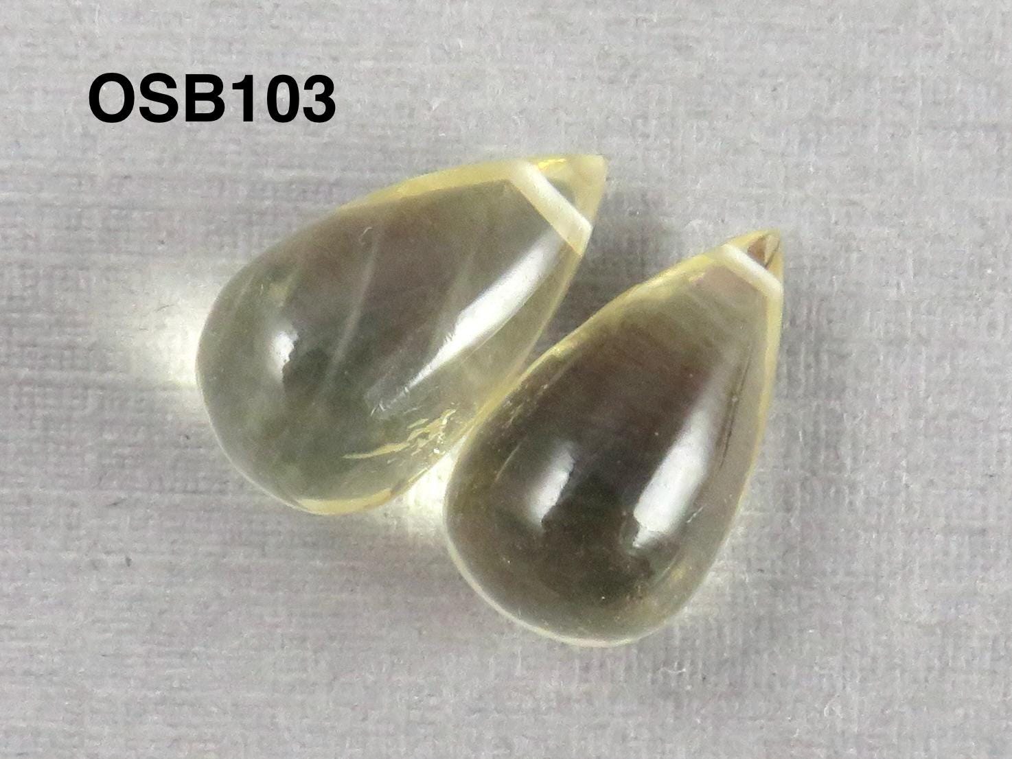 Oregon Sunstone | Smooth Briolette Pairs | Oregon, USA | Per Pair - Oregon Sunstone - GemEnthusiast