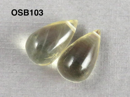 Oregon Sunstone | Smooth Briolette Pairs | Oregon, USA | Per Pair - Oregon Sunstone - GemEnthusiast