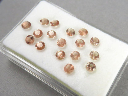 4.5mm Oregon Sunstones | Round Exceptional Cut | Medium, Light, or with Schiller | Per Stone - Oregon Sunstone - GemEnthusiast