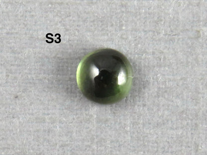 Montana Sapphire Cabochon - 4mm Round | Per Stone | Teal-Blue, Light Blue, Green & Pale Purple | SA305 - Montana Sapphire - GemEnthusiast