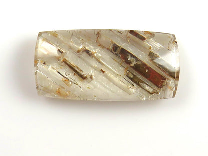 Quartz with Biotite | Rectangle Cabochon | Brazil | 27x13x6 | 19.5 carats | QU541 - Quartz, Biotite - GemEnthusiast