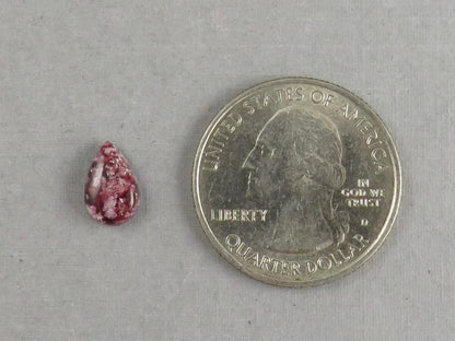 Wah Wah Mountains Red Beryl | RARE Utah Gemstones | 10x6 Pear Cabochon | Made in America | RB101 - Red Beryl - GemEnthusiast