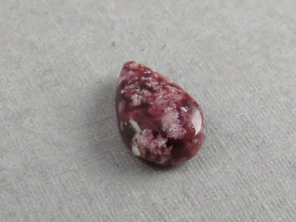 Wah Wah Mountains Red Beryl | RARE Utah Gemstones | 10x6 Pear Cabochon | Made in America | RB101 - Red Beryl - GemEnthusiast