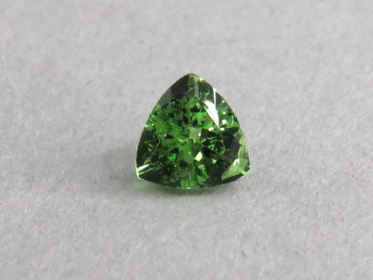 Fluorescent Grossular Garnet | 4.9mm Trillion | East Africa | GR106 - Grossular Garnet - GemEnthusiast