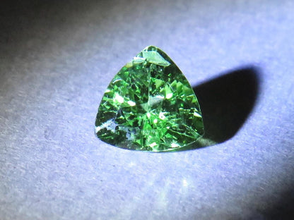 Fluorescent Grossular Garnet | 4.9mm Trillion | East Africa | GR106 - Grossular Garnet - GemEnthusiast