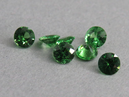 Tsavorite Garnet Loose Gemstones | Calibrated in 3mm and 2.5mm | Kenya - Tsavorite Garnet - GemEnthusiast