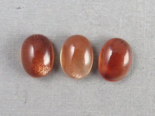 12x9 Oregon Sunstone Oval Cabochons | PER STONE | Mined in the USA | OSC344 - Oregon Sunstone - GemEnthusiast