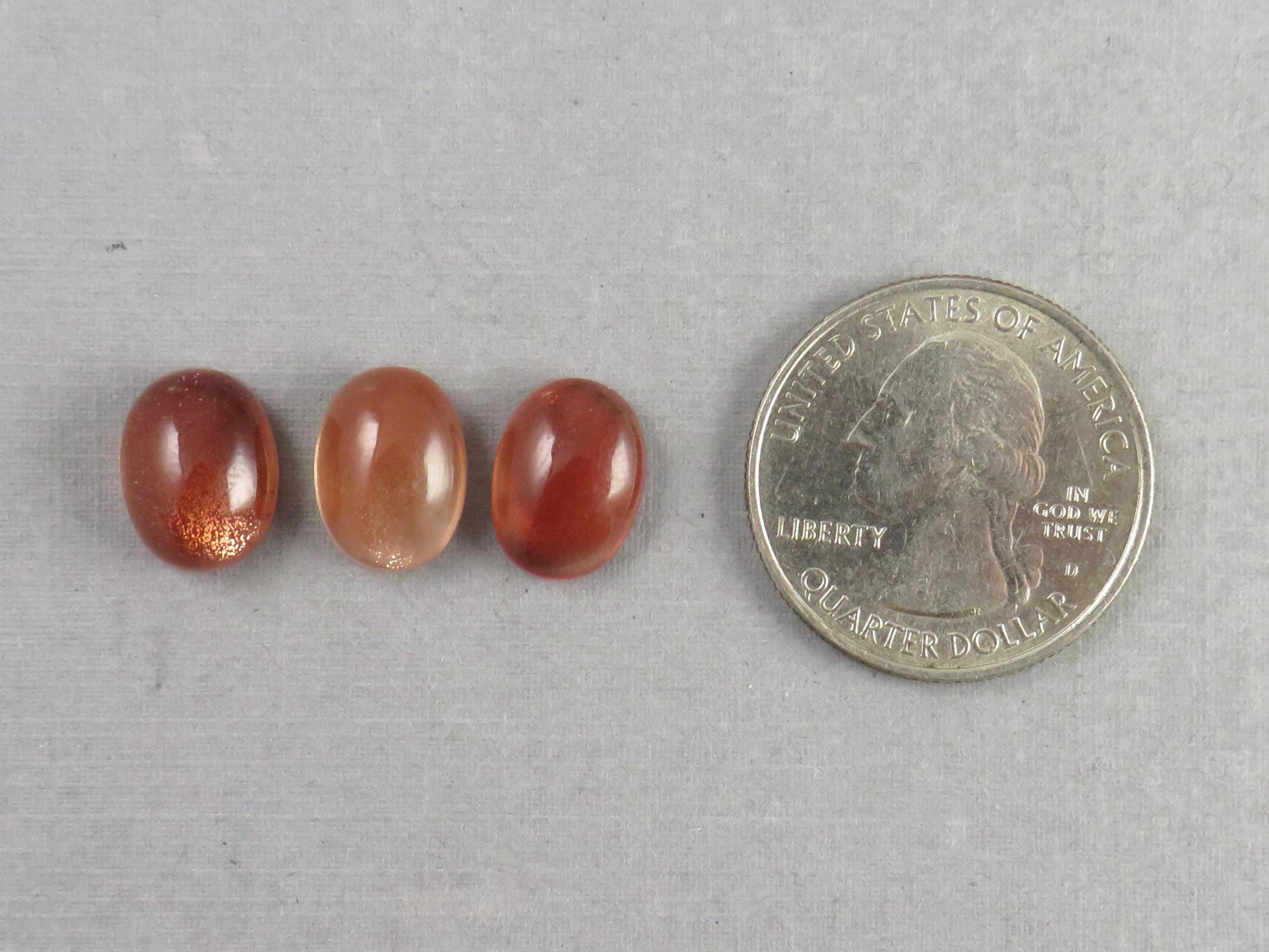 12x9 Oregon Sunstone Oval Cabochons | PER STONE | Mined in the USA | OSC344 - Oregon Sunstone - GemEnthusiast