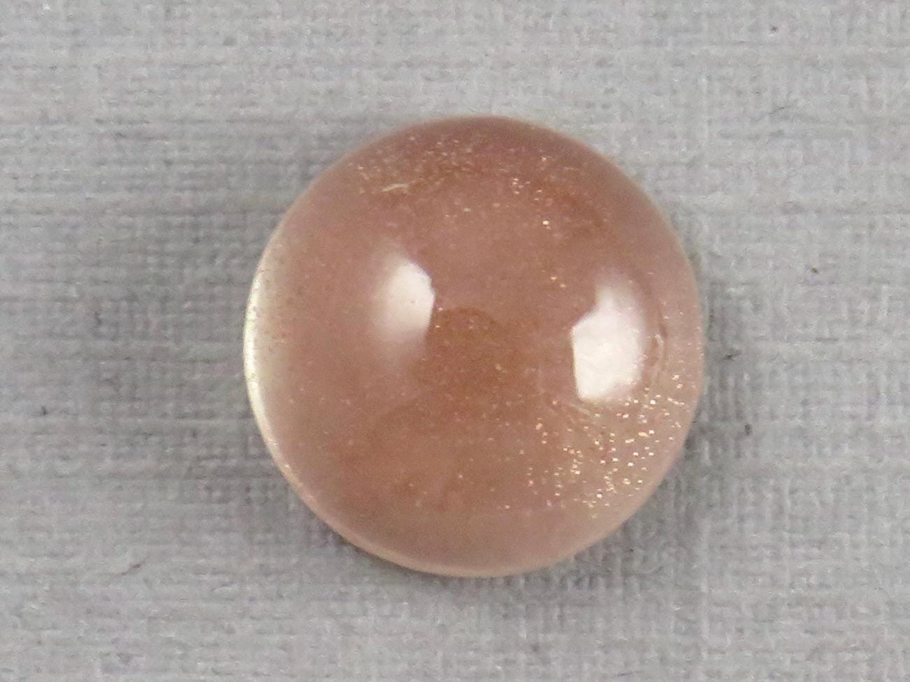 10mm Oregon Sunstone Round Cabochon | Natural American Gemstone | 4 carats | OSC350 - Oregon Sunstone - GemEnthusiast