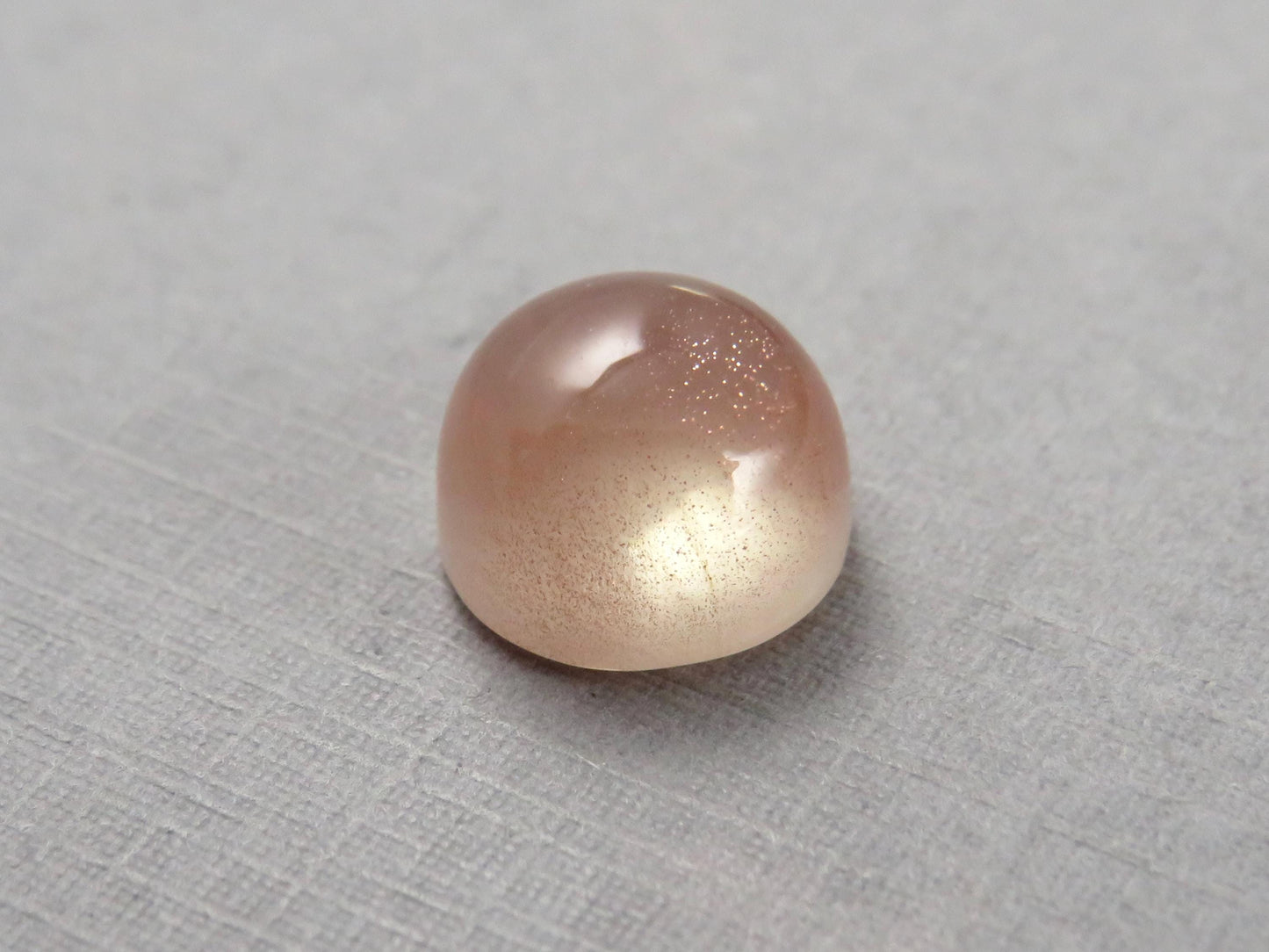10mm Oregon Sunstone Round Cabochon | Natural American Gemstone | 5.4 carats | OSC349 - Oregon Sunstone - GemEnthusiast