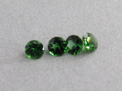 Chrome Tourmaline Round Loose Gemstone | 2.5mm 3mm | Tanzania - Chrome Tourmaline - GemEnthusiast