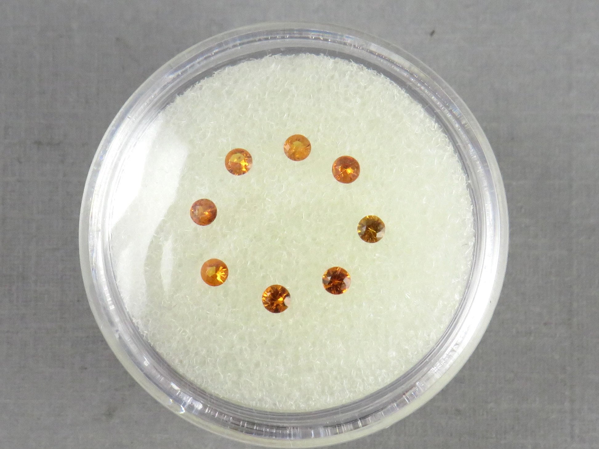 2mm Spessartine Garnet Round | Mandarin Orange | Loose Natural Gemstones - Spessartine Garnet - GemEnthusiast