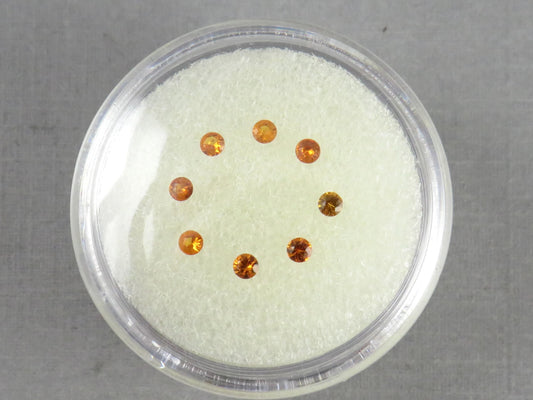 2mm Spessartine Garnet Round | Mandarin Orange | Loose Natural Gemstones - Spessartine Garnet - GemEnthusiast