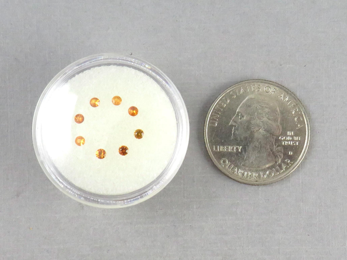 2mm Spessartine Garnet Round | Mandarin Orange | Loose Natural Gemstones - Spessartine Garnet - GemEnthusiast