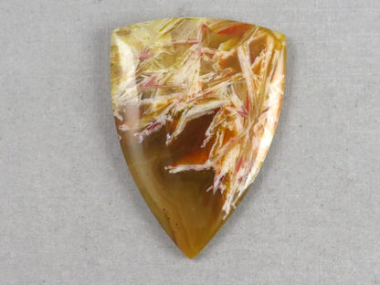 Condor Sagenite Agate Cabochon | Chalcedony from Patagonia Argentina | AG305 - Condor Agate, Sagenite Agate - GemEnthusiast