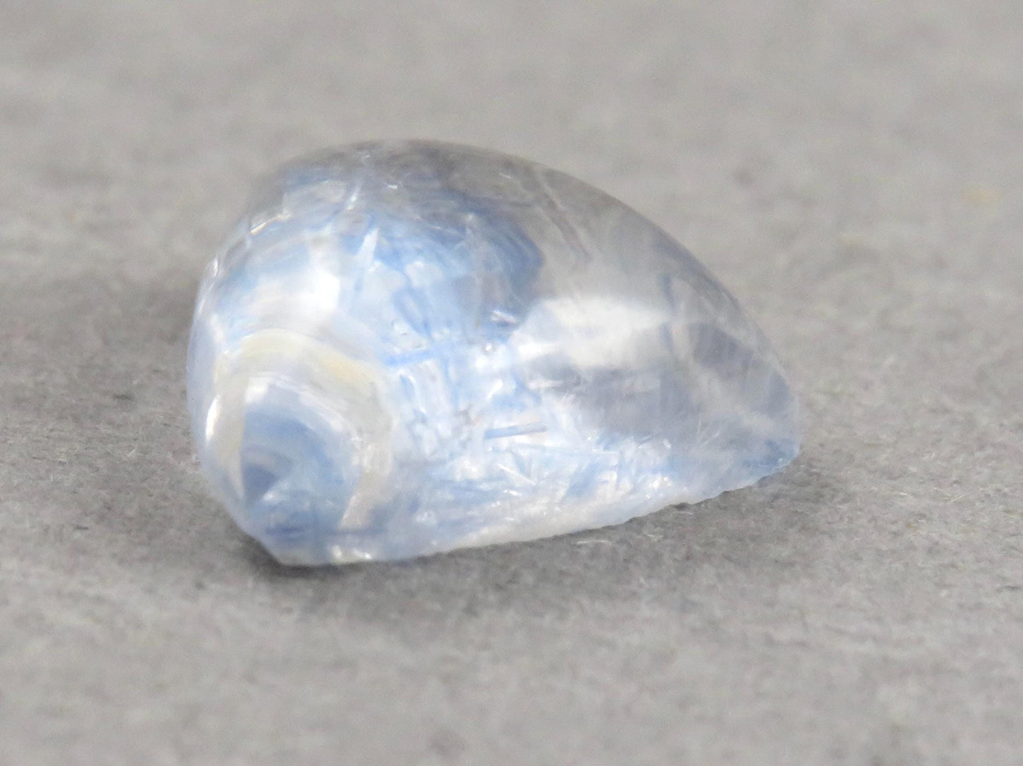 Dumortierite in Quartz Triangle Cabochon | 10x10 | Natural Gemstone from Brazil | 3 carats | QU549 - Quartz, Dumortierite - GemEnthusiast