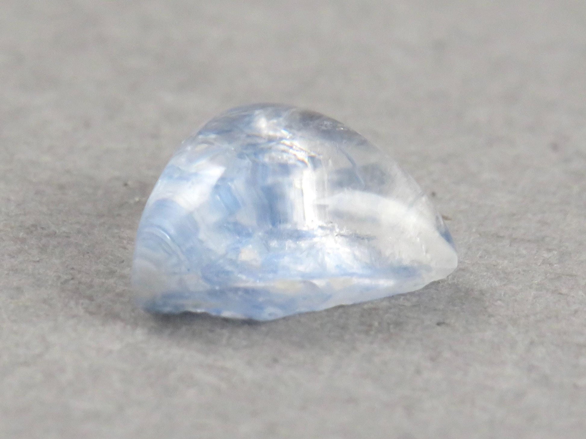 Dumortierite in Quartz Triangle Cabochon | 10x10 | Natural Gemstone from Brazil | 3 carats | QU549 - Quartz, Dumortierite - GemEnthusiast