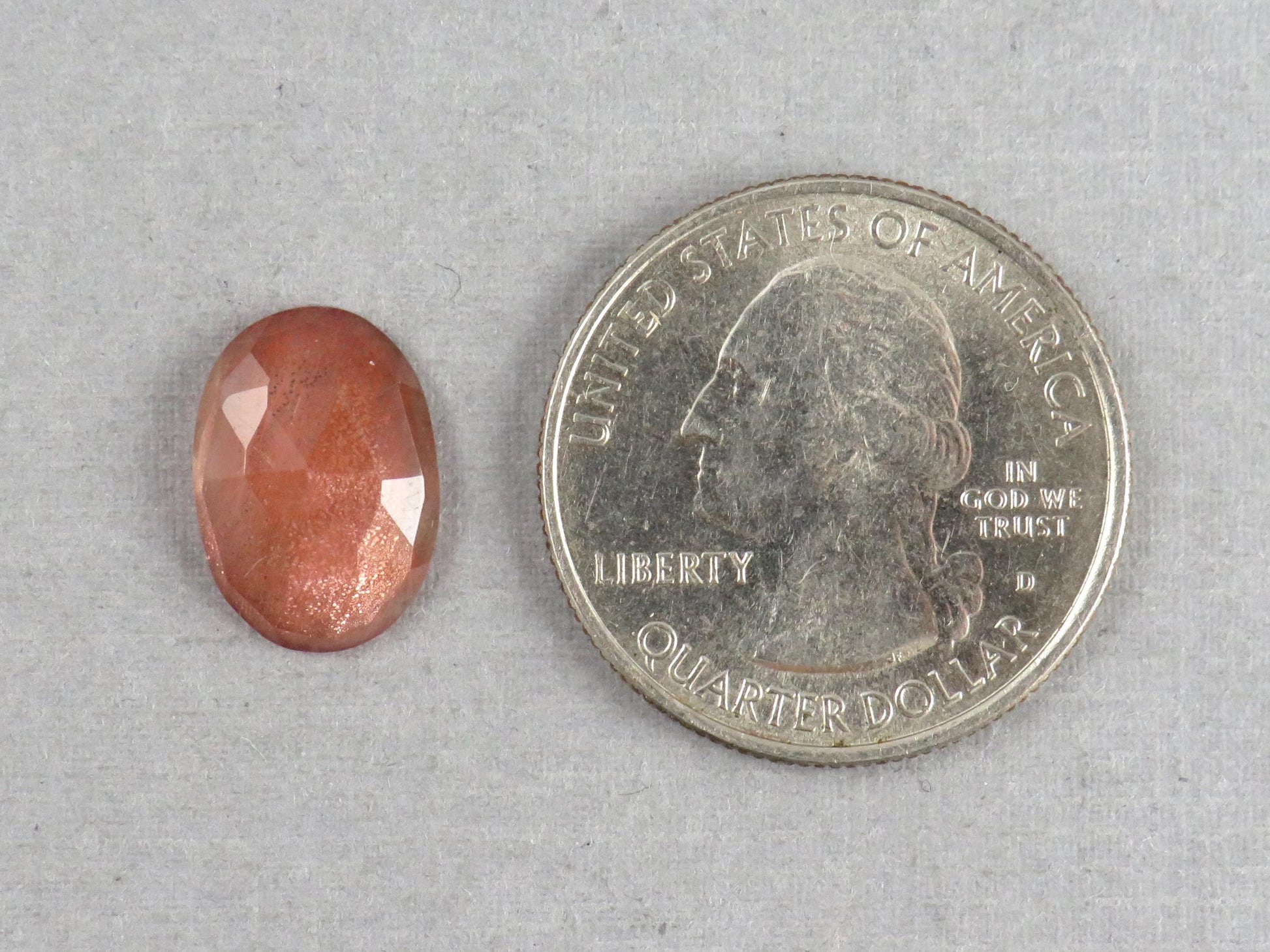 14x11 Oregon Sunstones with Schiller | Oval Rose Cut Cabochon | 5.25 carats | OSR113 - Oregon Sunstone - GemEnthusiast