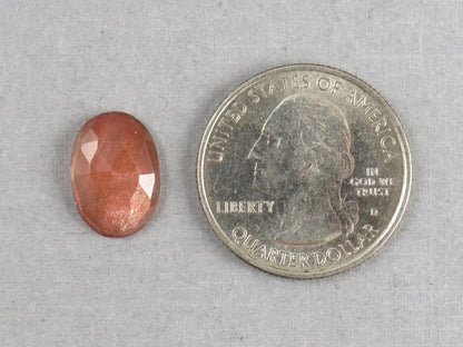 14x11 Oregon Sunstones with Schiller | Oval Rose Cut Cabochon | 5.25 carats | OSR113 - Oregon Sunstone - GemEnthusiast