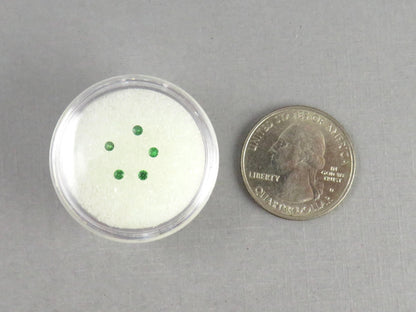 1.9mm Tsavorite Garnet | 5 Stone Lot | Natural Loose Gemstone | Kenya - Tsavorite Garnet - GemEnthusiast