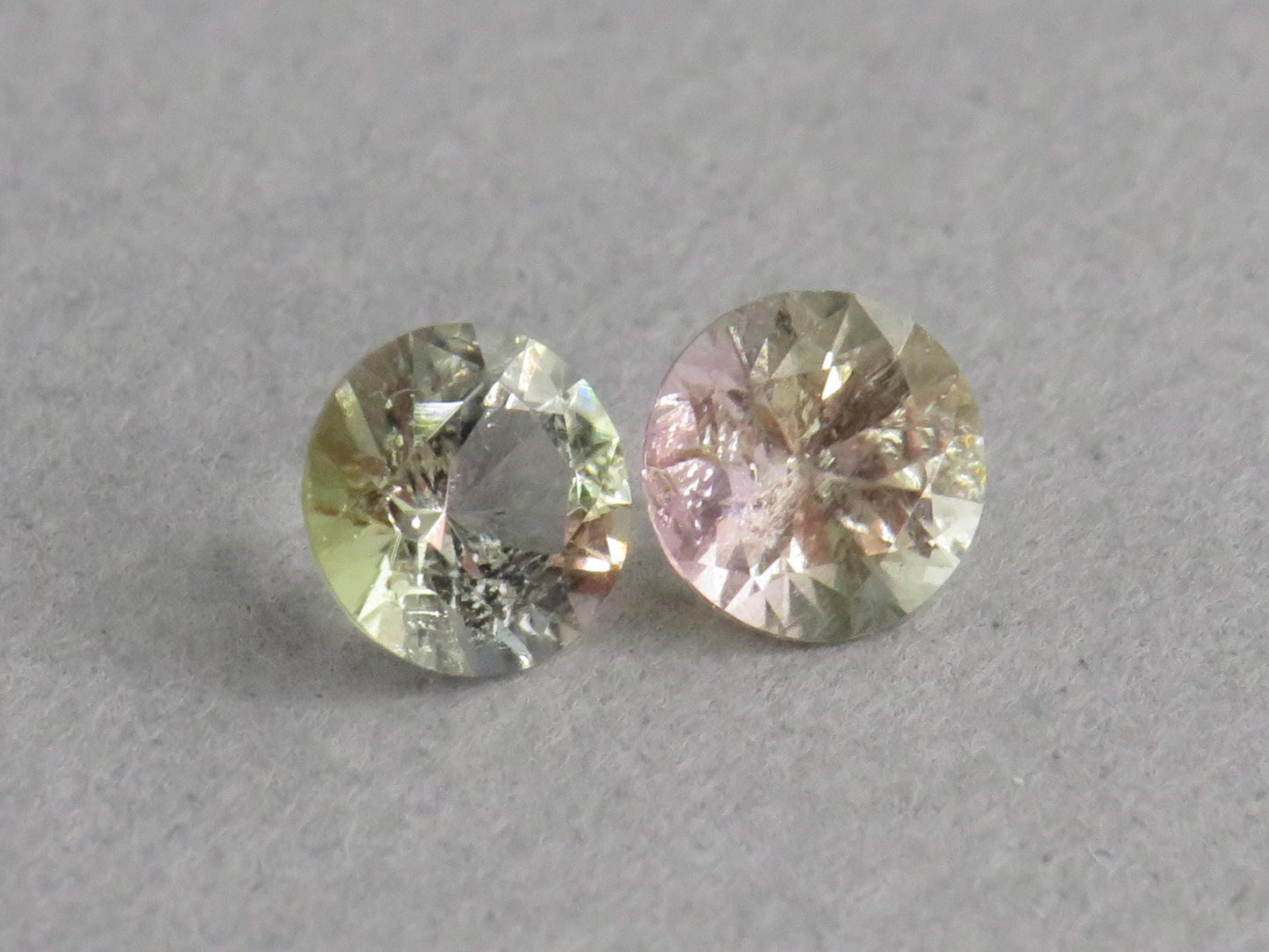 4.5mm California Watermelon Tourmaline Round Pair | Himalayan Mine, San Diego County | CT101 - California Tourmaline - GemEnthusiast