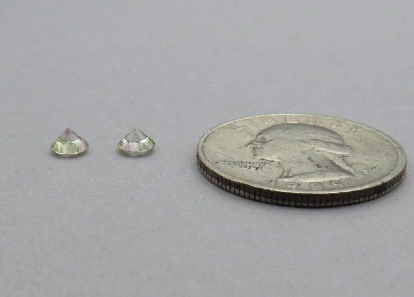 4.5mm California Watermelon Tourmaline Round Pair | Himalayan Mine, San Diego County | CT101 - California Tourmaline - GemEnthusiast