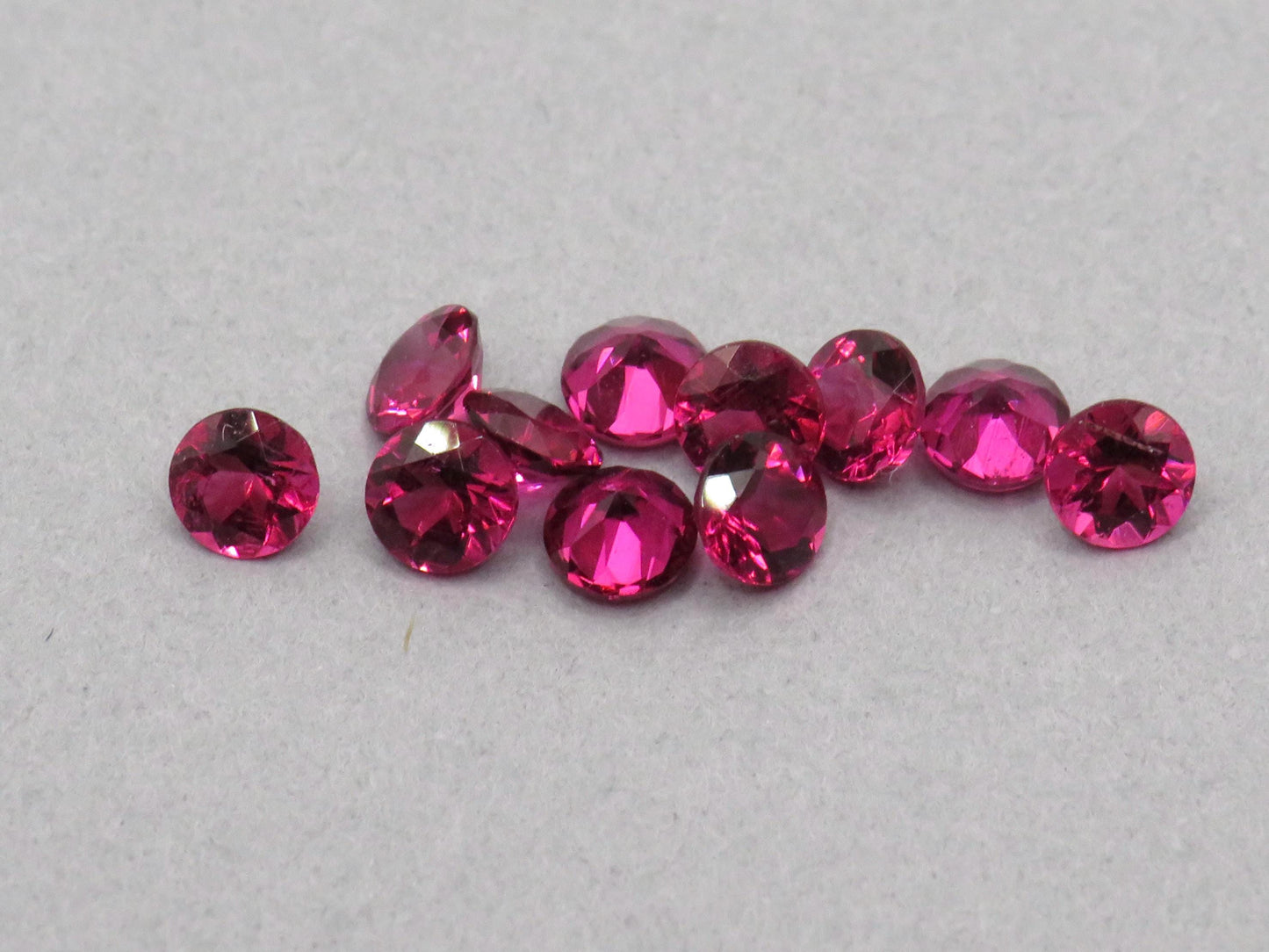 Rubellite Pink Tourmaline Round Loose Gemstone | 3.5mm | Per Stone - Rubellite Tourmaline - GemEnthusiast