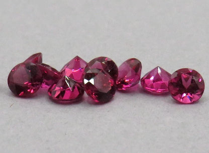 Rubellite Pink Tourmaline Round Loose Gemstone | 3.5mm | Per Stone - Rubellite Tourmaline - GemEnthusiast