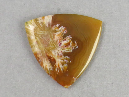 Condor Agate Cabochon | Chalcedony from Patagonia Argentina | AG309 - Condor Agate, Sagenite Agate - GemEnthusiast