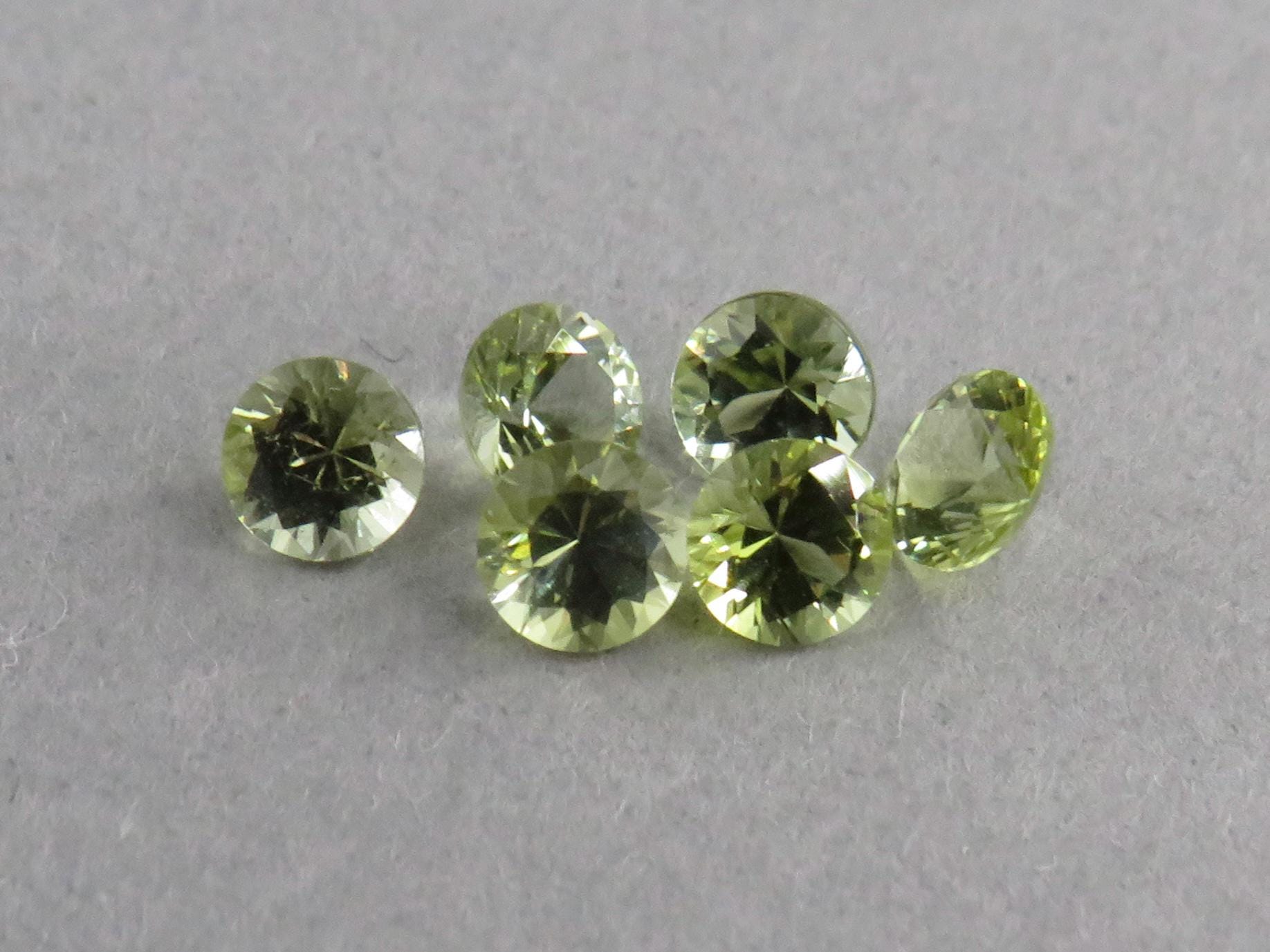 3.5mm Green Tourmaline - Himalaya Mine, San Diego County, California | Sold Per Stone | Pale Green - California Tourmaline - GemEnthusiast