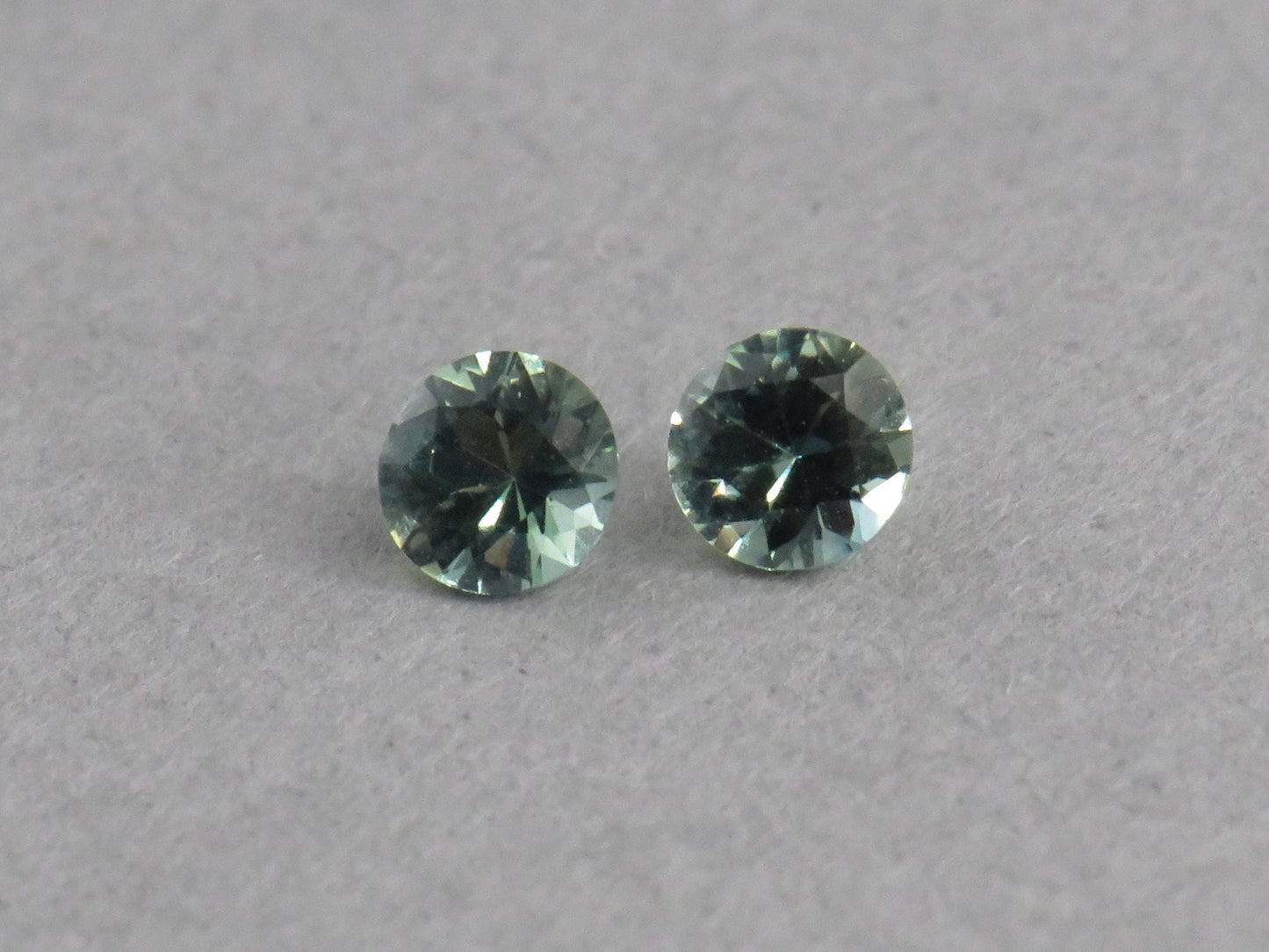 Blue Teal Sapphire Pair | 3.5mm Round Gemstone | Madagascar | SF129 - Sapphire - GemEnthusiast