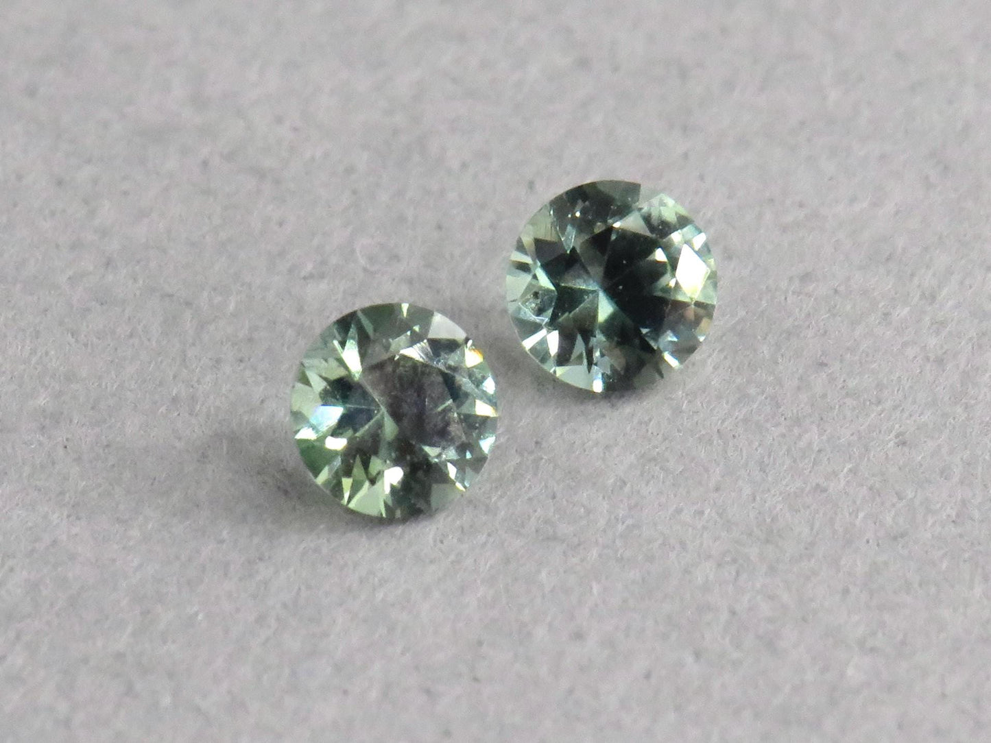 Blue Teal Sapphire Pair | 3.5mm Round Gemstone | Madagascar | SF129 - Sapphire - GemEnthusiast