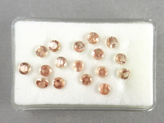4.5mm Oregon Sunstones | Round Exceptional Cut | Medium, Light, or with Schiller | Per Stone - Oregon Sunstone - GemEnthusiast