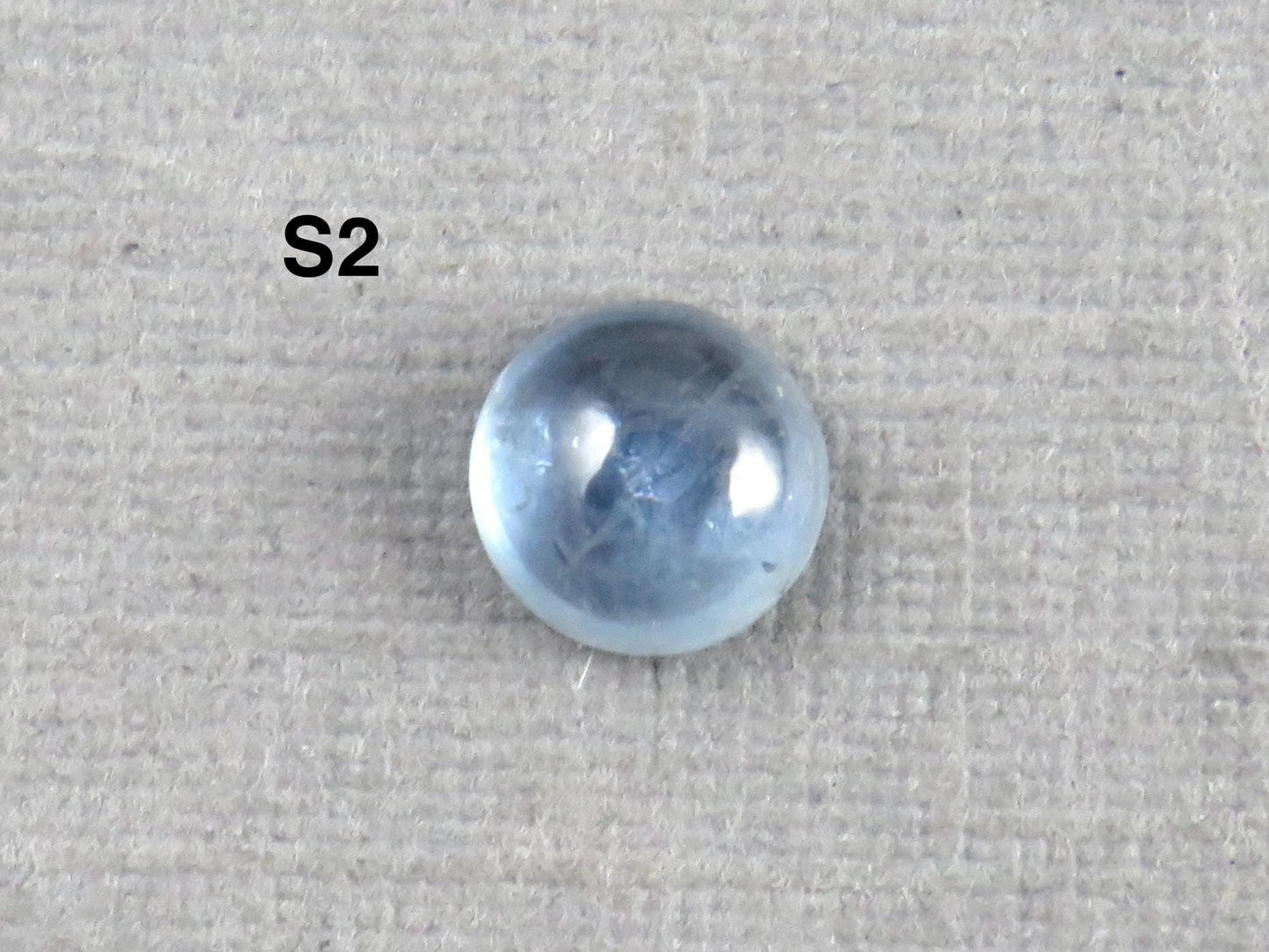 Montana Sapphire Cabochon - 4mm Round | Per Stone | Teal-Blue, Light Blue, Green & Pale Purple | SA305 - Montana Sapphire - GemEnthusiast