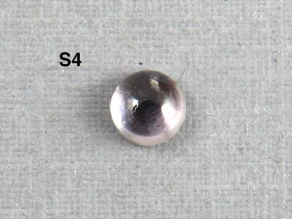 Montana Sapphire Cabochon - 4mm Round | Per Stone | Teal-Blue, Light Blue, Green & Pale Purple | SA305 - Montana Sapphire - GemEnthusiast