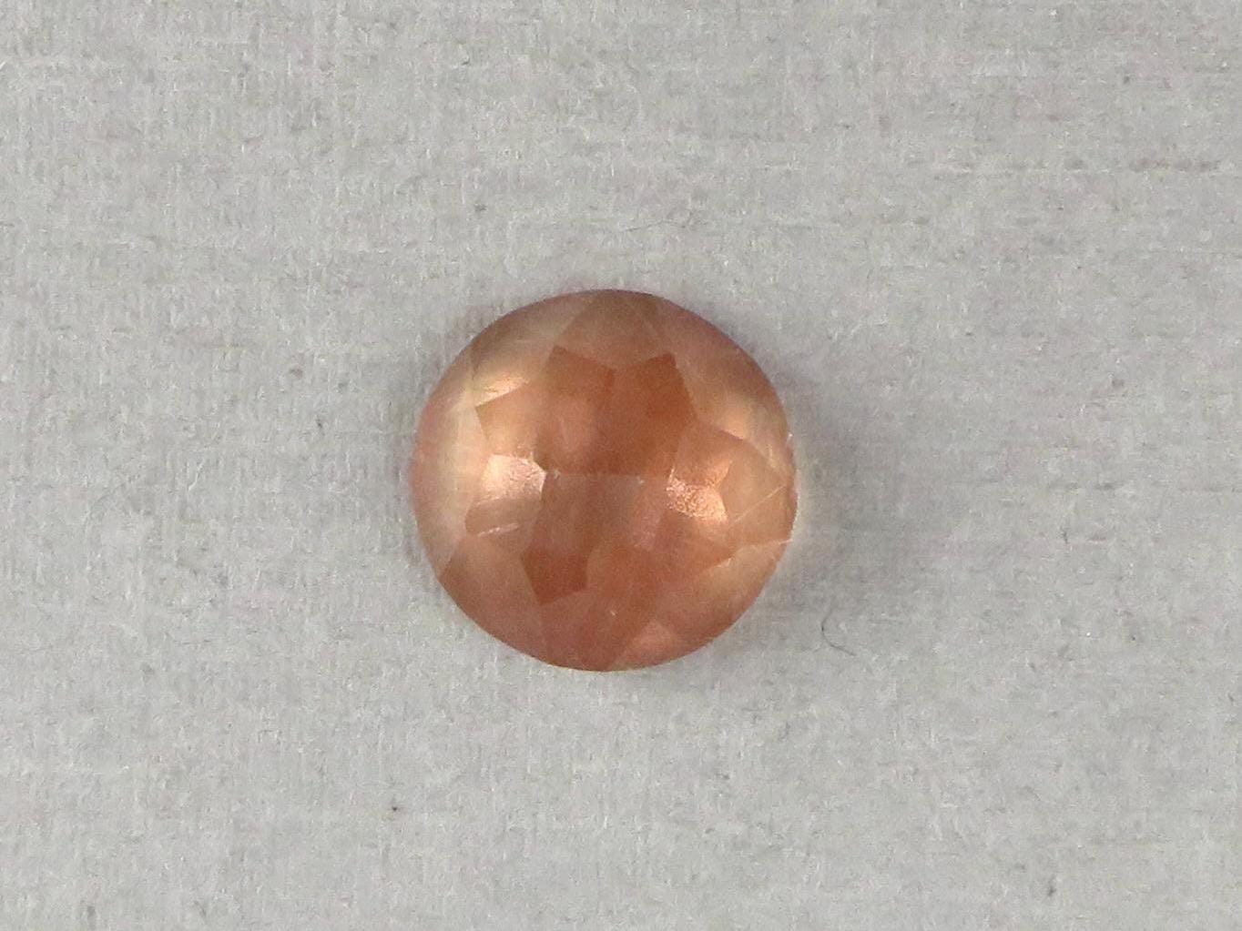 12mm Oregon Sunstones with Schiller | Round Rose Cut Cabochon | 6 carats | OSR106 - Oregon Sunstone - GemEnthusiast