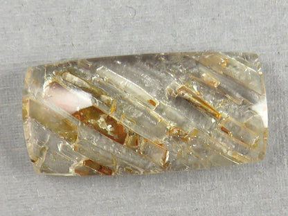 Quartz with Biotite | Rectangle Cabochon | Brazil | 27x13x6 | 19.5 carats | QU541 - Quartz, Biotite - GemEnthusiast