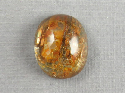 Quartz with Biotite | Oval Cabochon | Brazil | 16x13x7 | 10.4 carats | QU540 - Quartz, Biotite - GemEnthusiast