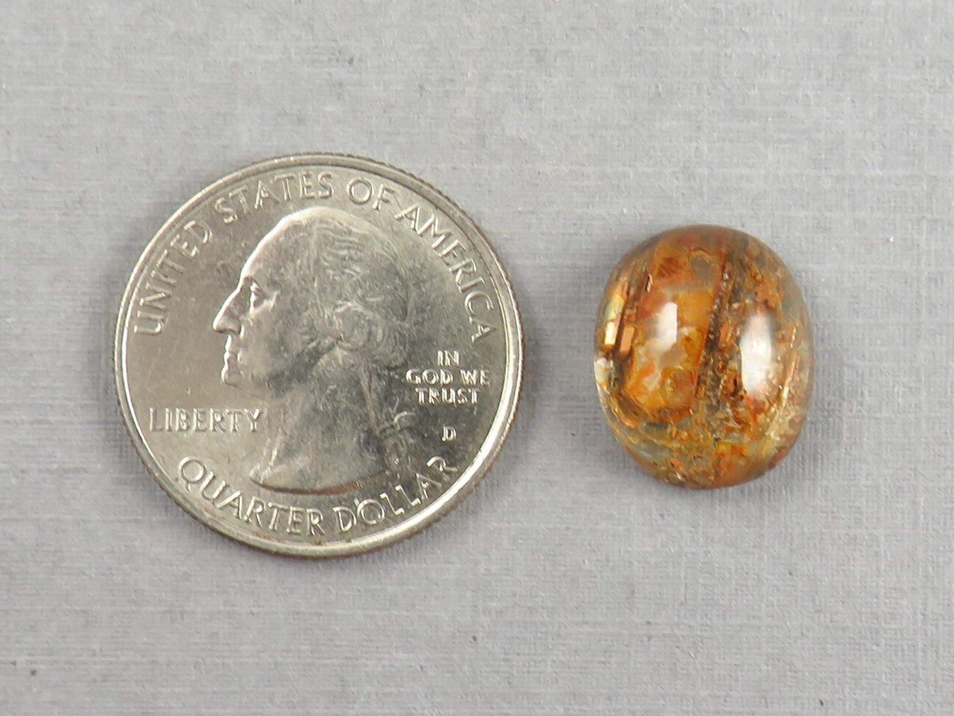 Quartz with Biotite | Oval Cabochon | Brazil | 16x13x7 | 10.4 carats | QU540 - Quartz, Biotite - GemEnthusiast