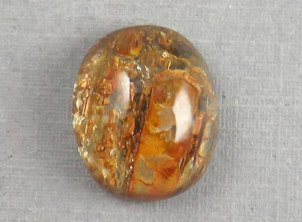 Quartz with Biotite | Oval Cabochon | Brazil | 16x13x7 | 10.4 carats | QU540 - Quartz, Biotite - GemEnthusiast