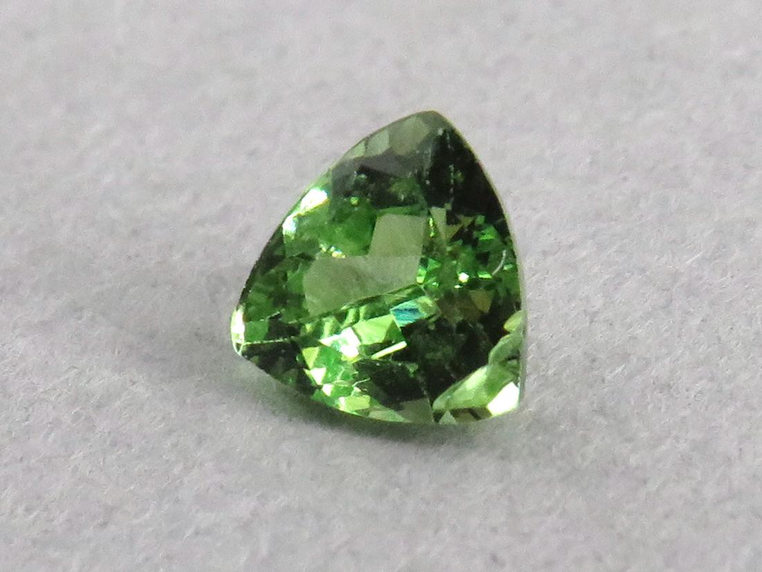 Fluorescent Grossular Garnet | 4.9mm Trillion | East Africa | GR106 - Grossular Garnet - GemEnthusiast