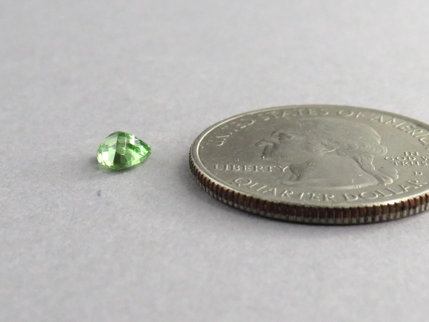 Fluorescent Grossular Garnet | 4.9mm Trillion | East Africa | GR106 - Grossular Garnet - GemEnthusiast