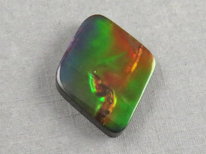 Canadian Ammolite Doublet | Natural Ammonite Fossil Cabochon | 20x16x3.5 | AC106 - Canadian Ammolite - GemEnthusiast