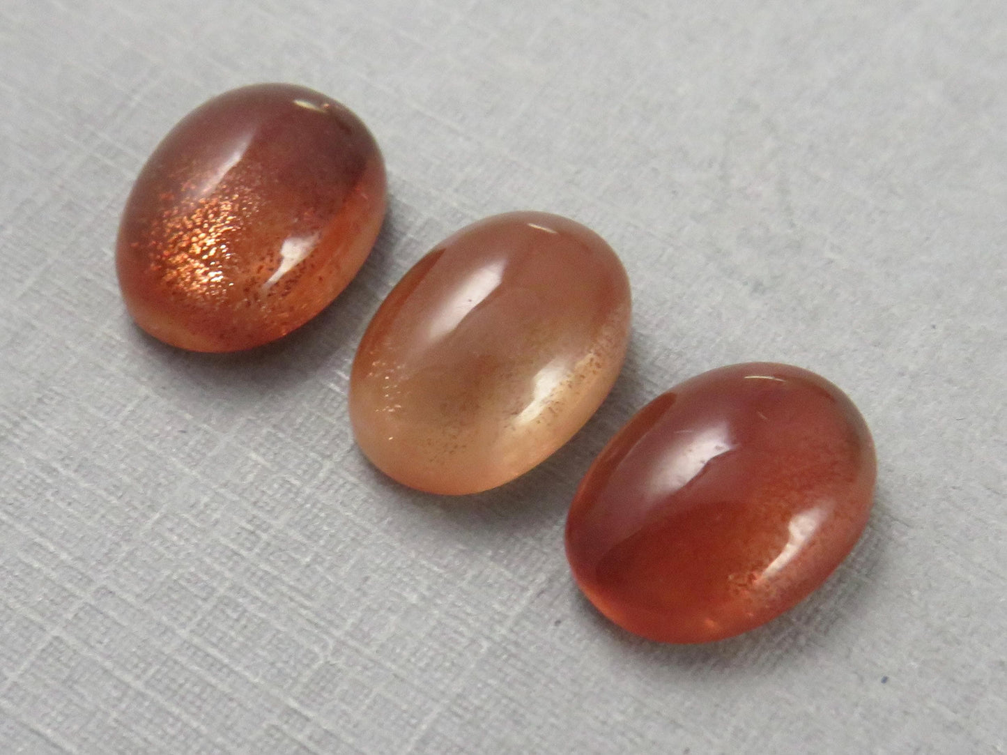 12x9 Oregon Sunstone Oval Cabochons | PER STONE | Mined in the USA | OSC344 - Oregon Sunstone - GemEnthusiast
