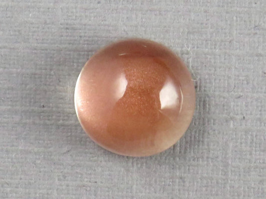 9mm Oregon Sunstone Round Cabochon | Natural American Gemstone | 3.56 carats | OSC348 - Oregon Sunstone - GemEnthusiast