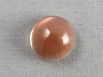 9mm Oregon Sunstone Round Cabochon | Natural American Gemstone | 3.56 carats | OSC348 - Oregon Sunstone - GemEnthusiast