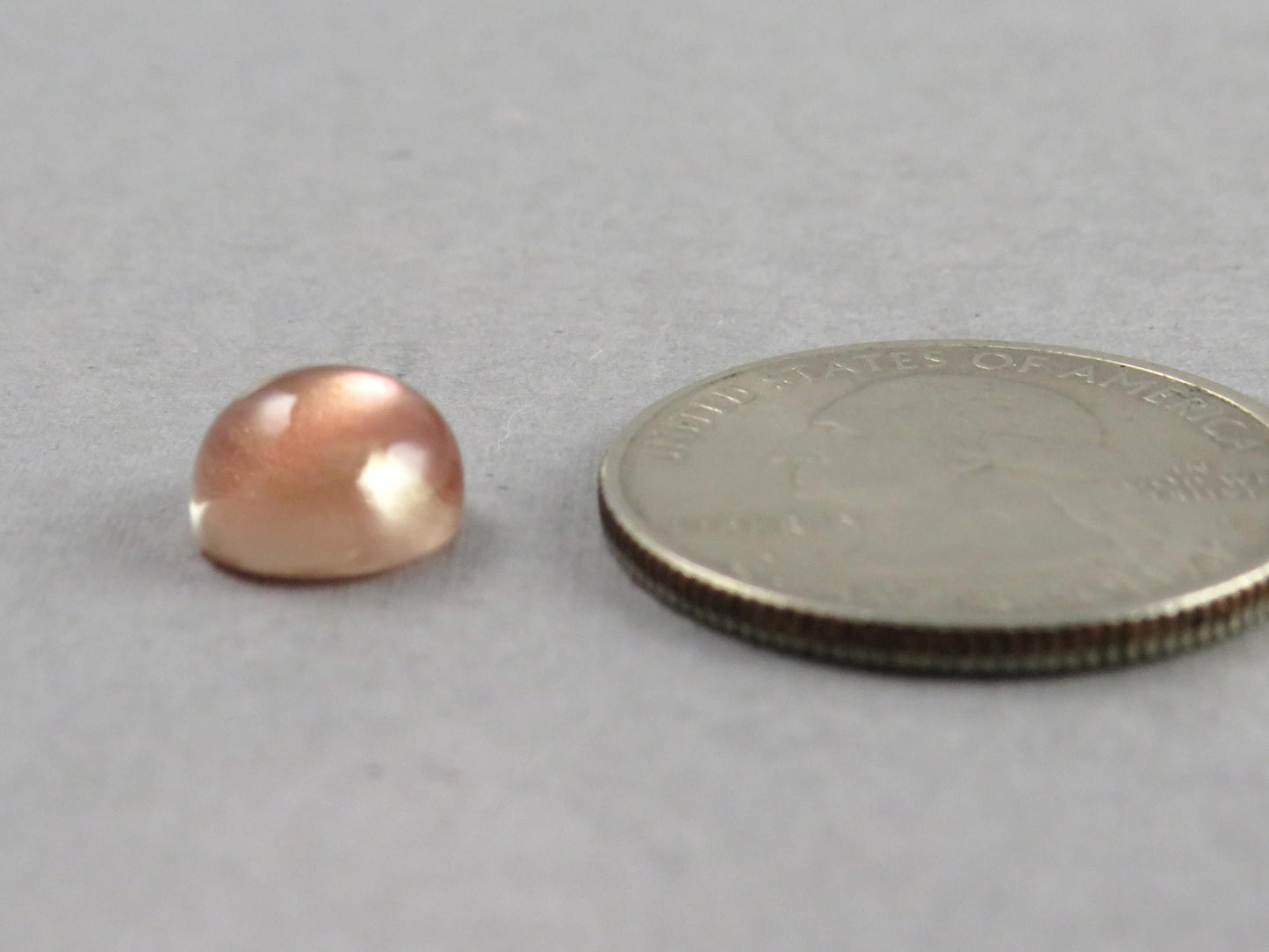 9mm Oregon Sunstone Round Cabochon | Natural American Gemstone | 3.56 carats | OSC348 - Oregon Sunstone - GemEnthusiast