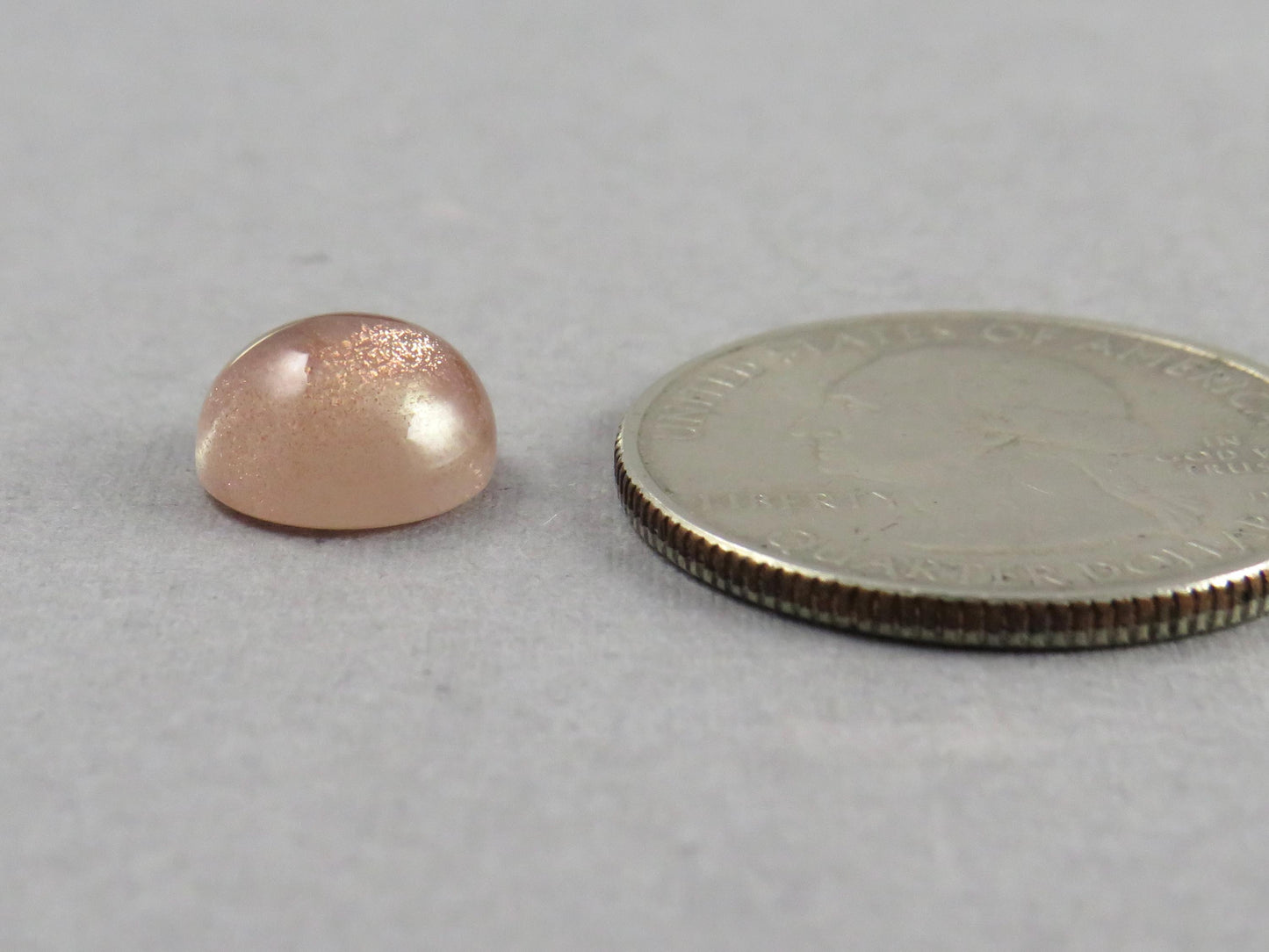 10mm Oregon Sunstone Round Cabochon | Natural American Gemstone | 4 carats | OSC350 - Oregon Sunstone - GemEnthusiast